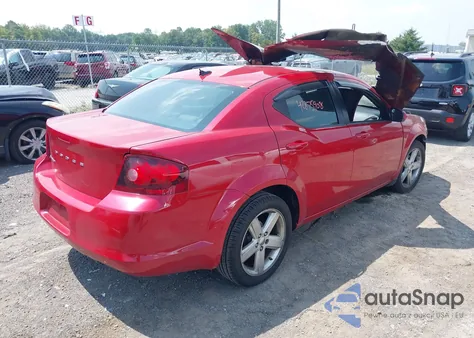 2012 Dodge Avenger Sxt из США, поврежденный, VIN 1C3CDZCB4CN124397